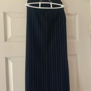 Tall Girl 16 Navy pin stripe skirt